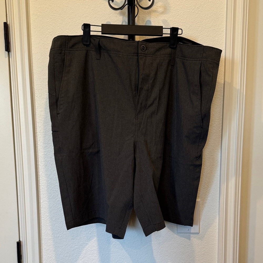 Volcom Men's Dark Gray Flat Front Shorts